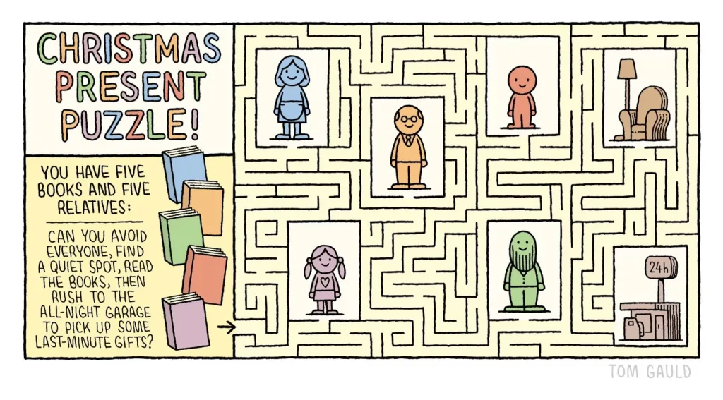 Christmas reading challenge (cartoon)